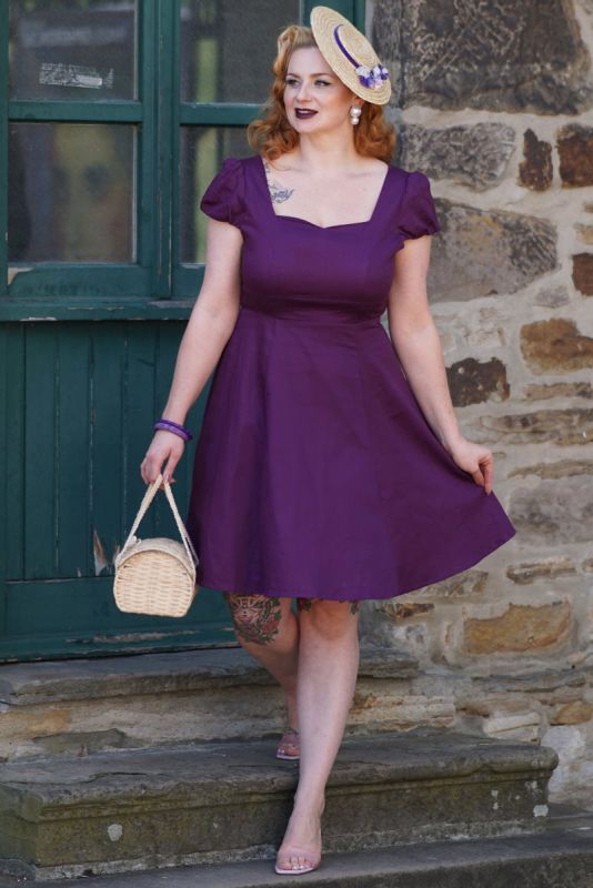 Swing Dress, CLAUDIA Purple (1695)