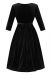 Swing Dress, LYRA Black Velvet