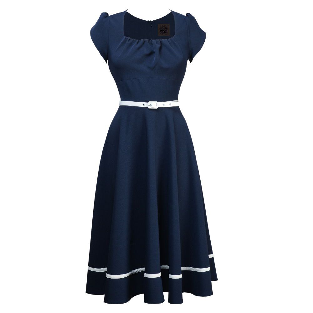 navy dressy dress