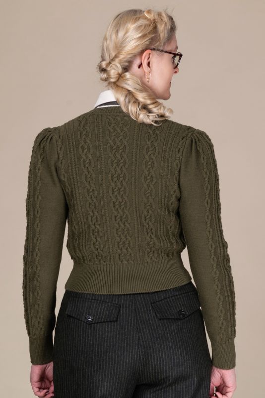 EMMY Cardigan, Ice Breaker Forest Green