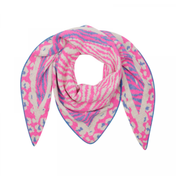 Scarf, ZEBRA Royal Pink