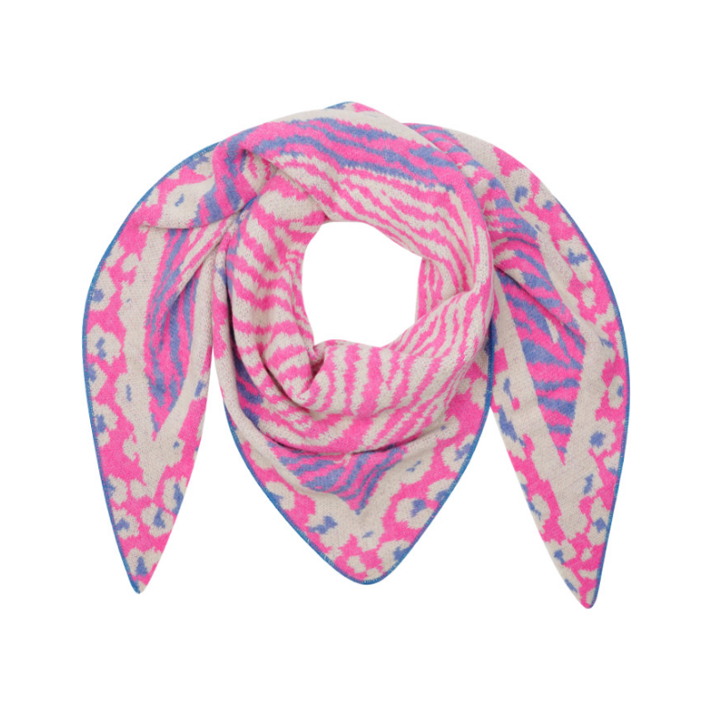 Scarf, ZEBRA Royal Pink