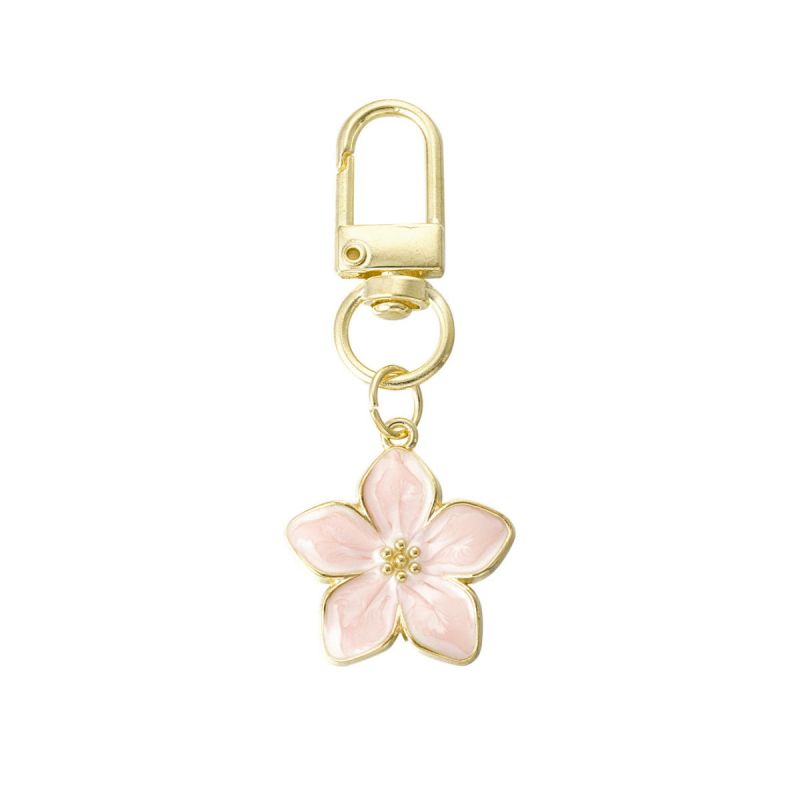 Keyring, Small Flower Light Pink