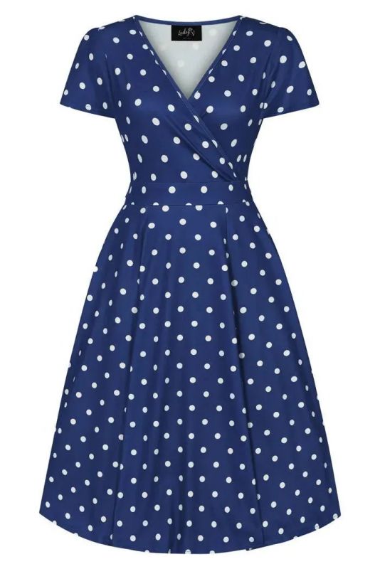 Kellomekko, LYRA Navy Polkadot