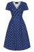 Swing Dress, LYRA Navy Polkadot