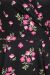 Swing Dress, LYRA Pink Flowers on Black