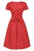 Swing Dress, LYRA Red Polkadot