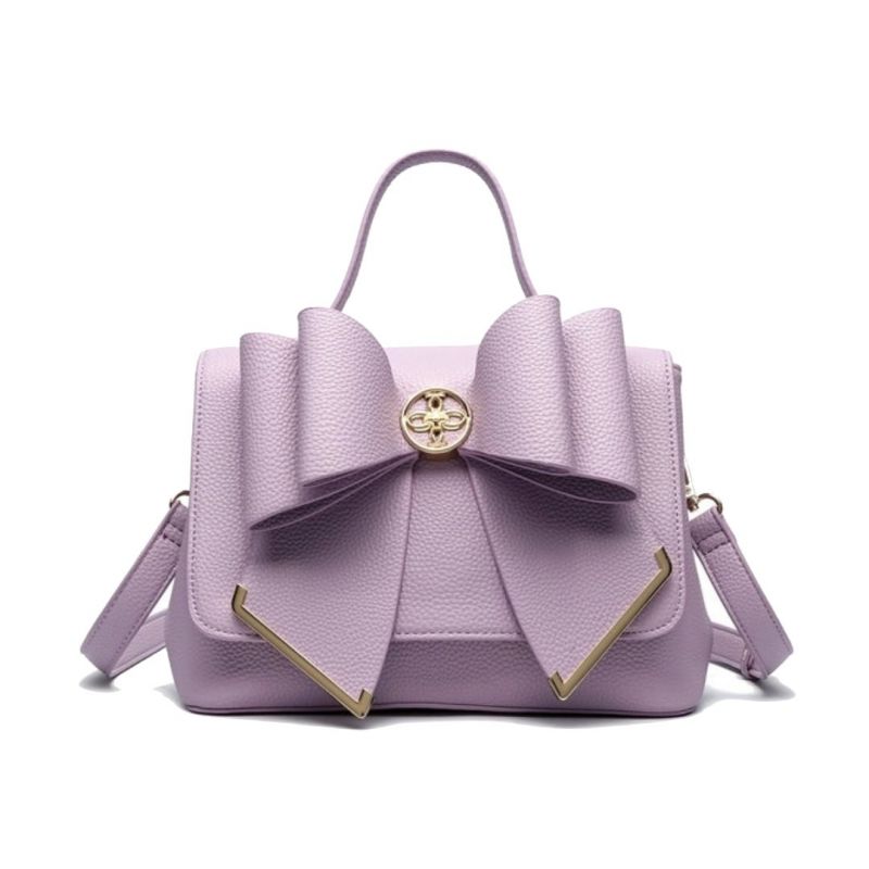 Handbag, MARY Bow Purple