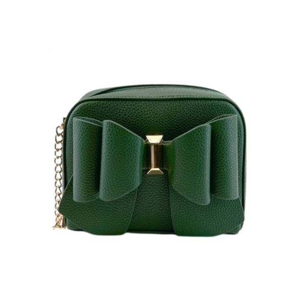 Handbag, JUDY Bow Forest Green