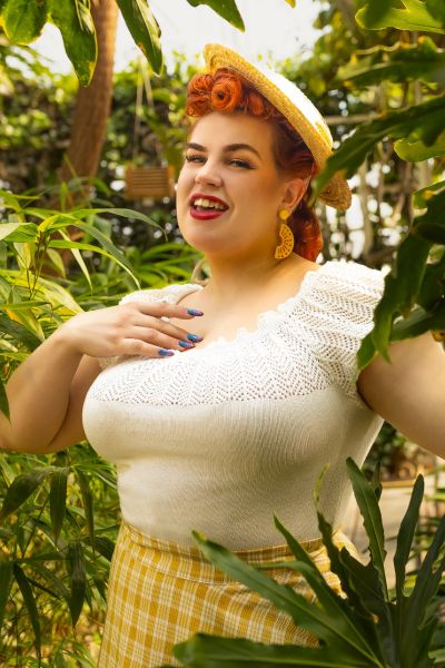 Knitted Top, PAULA Ivory