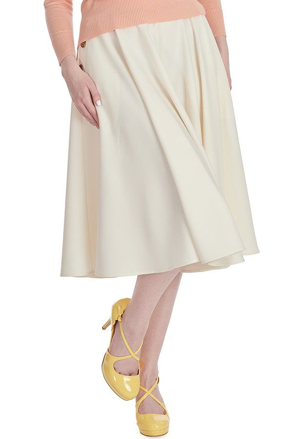 Ivory 2024 swing skirt