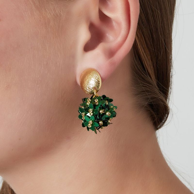 Earrings, POP Green