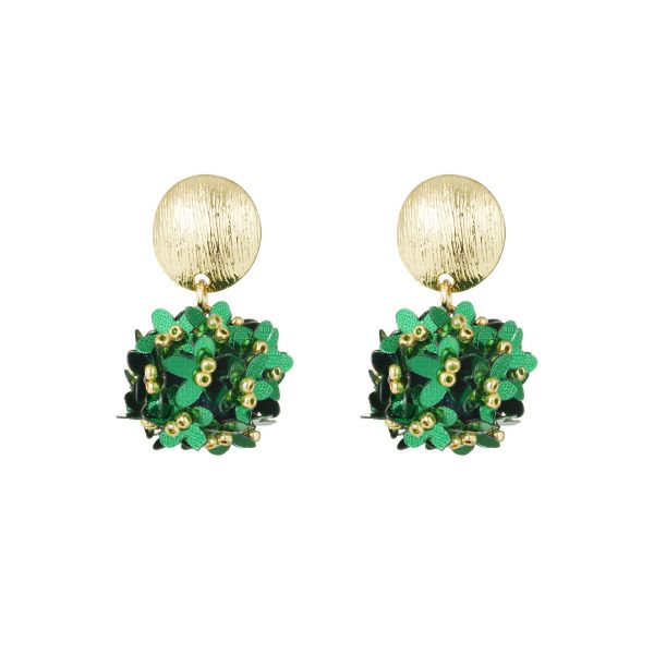 Earrings, POP Green