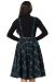 Swing Skirt, SOPHIE Braces Navy/Green (5639)