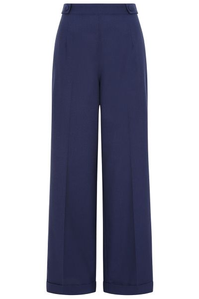 Trousers, LOIS LINEN Navy (31270)