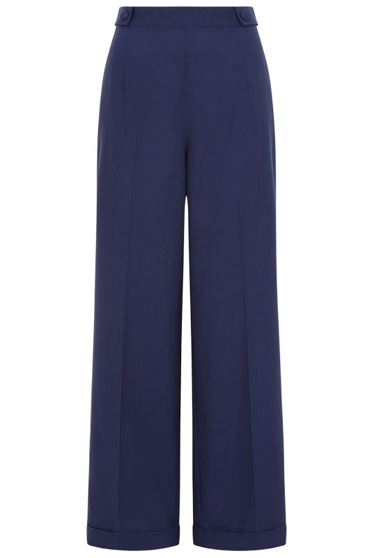 Trousers, LOIS LINEN Navy (31270)