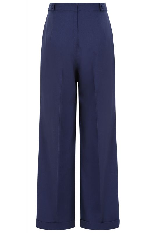 Trousers, LOIS LINEN Navy (31270)