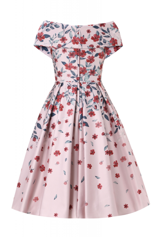 Swing Dress, BEVERLY Pink Floral (952)