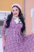 Dress, ARABELLA Pink Houndstooth