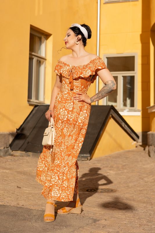 Mekko, BARDOT Retro Floral Orange