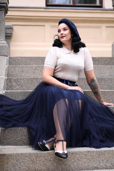 Tulle Skirt, PARIS Navy