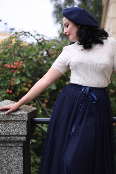 Tulle Skirt, PARIS Navy