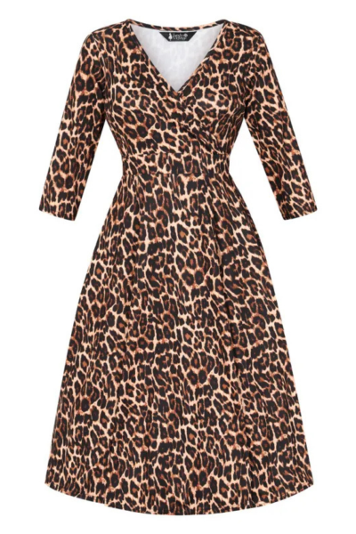 Swing Dress, LYRA Leopard LS