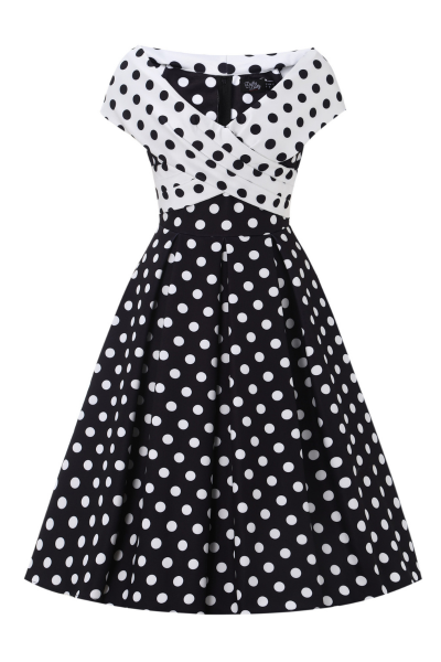 Swing Dress, BEVERLY Polkadot (952)