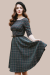 Swing Dress, PEEBLES 50's Green (4734)