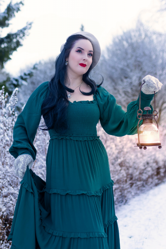 Dress, LADY MARY Dark Green