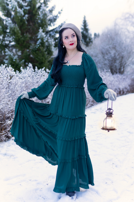 Dress, LADY MARY Dark Green