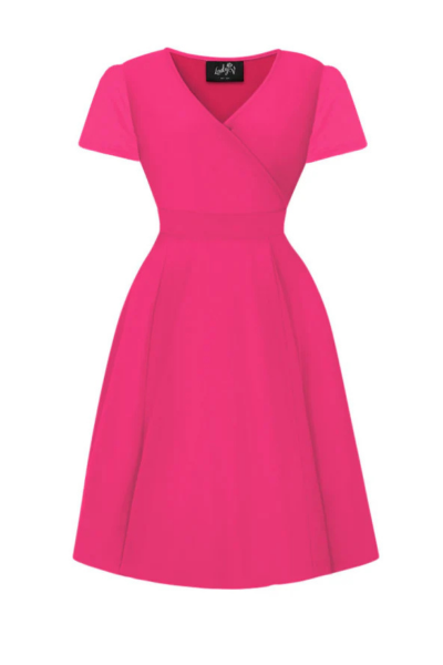 Swing Dress, LYRA MINI Cerise