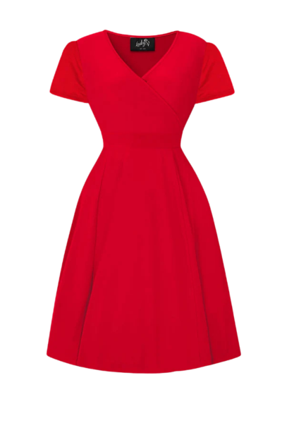 Swing Dress, LYRA MINI Red