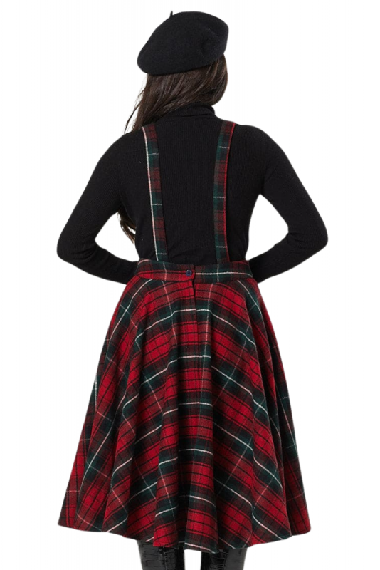 Kellohame, SOPHIE Braces Red Tartan (6066)