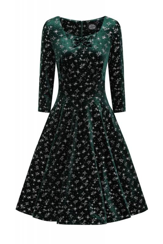 Swing Dress, PARIS Sparkle Green (758)