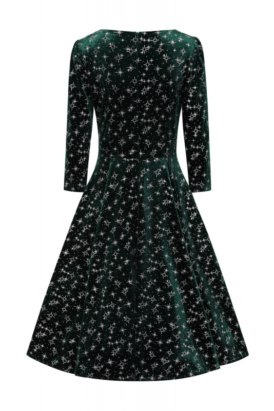 Swing Dress, PARIS Sparkle Green (758)