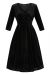 Swing Dress, LYRA Black Velvet