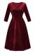 Swing Dress, LYRA Red Velvet 