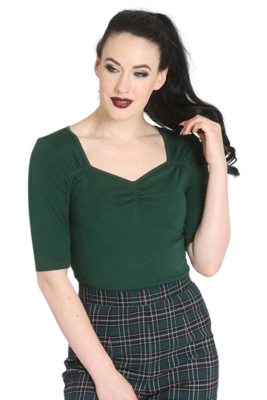 Top, PHILIPPA Bottle Green (60155) 