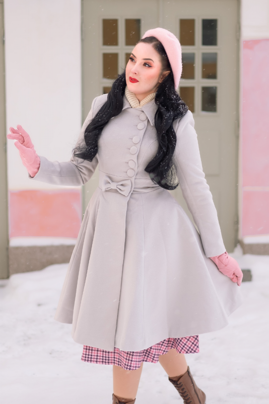 Coat, CAROLINE Pearl Grey (773) 