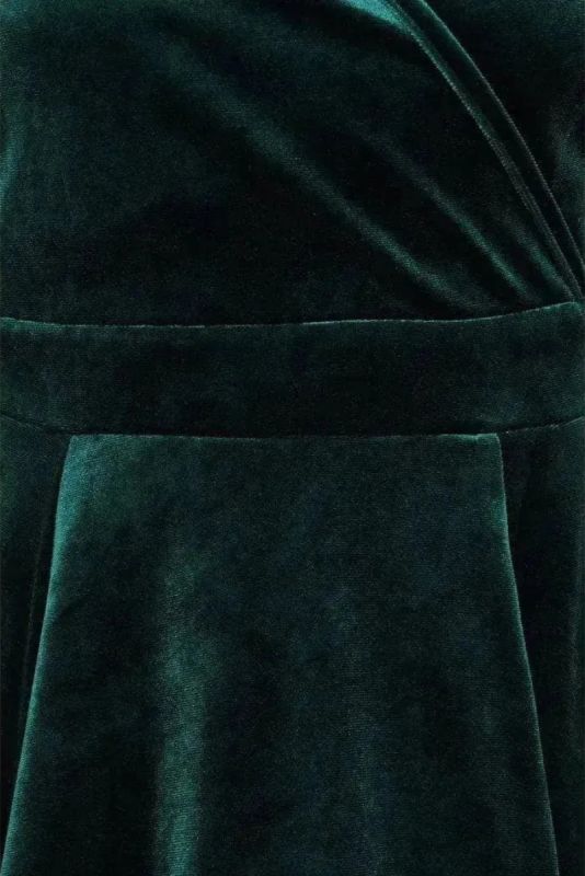 Swing Dress, LYRA Emerald Velvet 