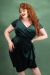 Pencil Dress, ELSIE Emerald Velvet